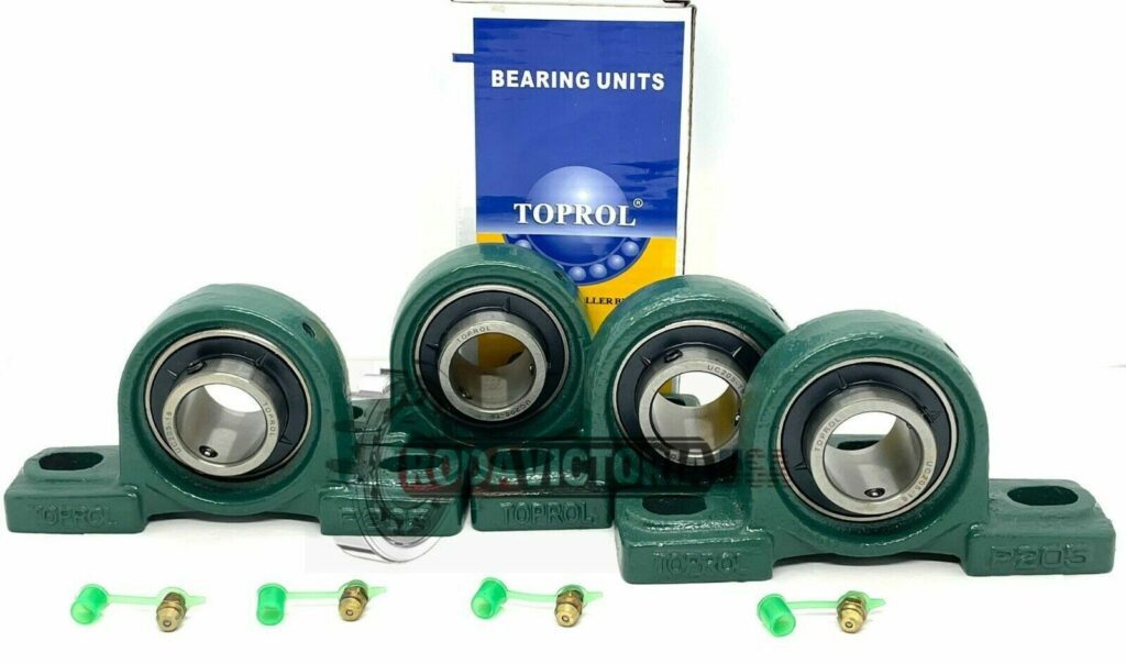 4 X UCP205-16 Stehlager Mit 1 Zoll Bohrung – Selbstausrichtend, 2-Schrauben-Basis – MAPLE ACE