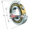 6222 M - FAG MADE IN GERMANY Deep Groove Bearing - 110x200x38mm OPEN, NO SEALS