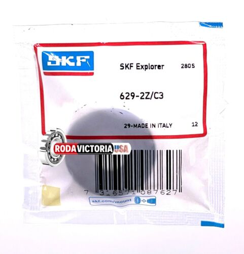 thumbnail image 2 of SKF Explorer 629-2RS C3 Deep Groove Ball Bearing – 9x26x8 Mm, Rubber Sealed – Made In Italy 2 of 5