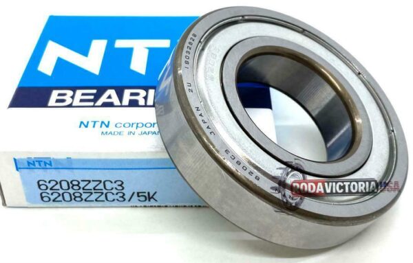 NTN JAPAN 6208 ZZ C3/5K Deep Groove Ball Bearing, Metal Shielded 40x80x18 mm - Image 2