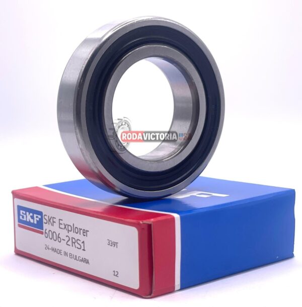 SKF 6006 2RS1 C4 DEEP GROOVE BALL BEARING, RUBBER SEALED 30x55x13 mm - Image 4