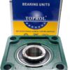 Premium UCF207-22 Double Seals ABEC3 Square Flange Bearings 1-3/8 bore UCF207 22 - Image 2