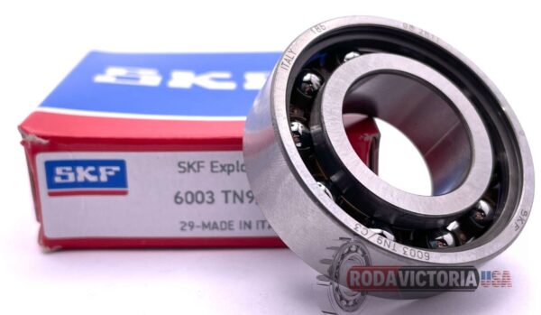 SKF 6003TN9C3 Open Deep Groove Ball Bearing with Glass Fibre Cage 17x35x10mm - Image 2