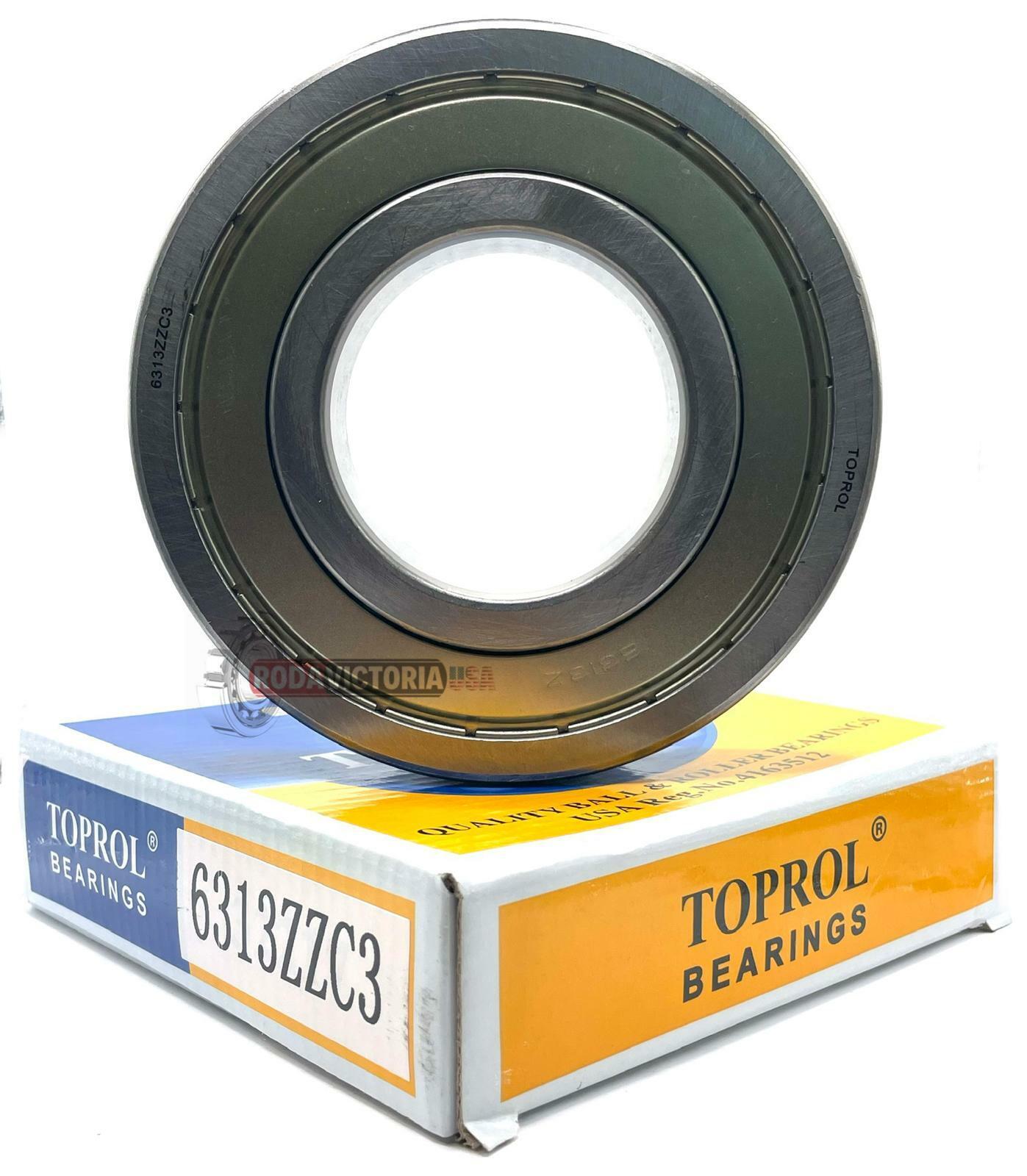 TOPROL 6313-ZZ C3 Premium Sealed Ball Bearing 65x140x33mm ...