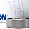 ZEN 6301 Deep Groove Ball Bearing, Open, No Seals 12x37x12 mm - Image 3