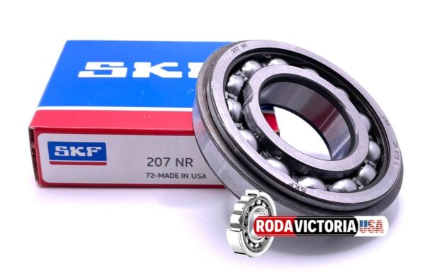 SKF 207 ZNR OPEN one side + Snap Ring Deep groove ball bearings 35x72x17mm - Image 2