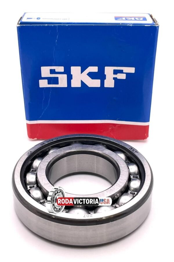 SKF 207 OPEN DEEP GROOVE BALL BEARINGS 35x72x17mm - Image 2