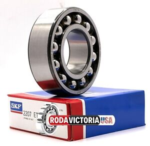 thumbnail interactive-video image 1 of SKF 2207 ETN9 Self-Aligning Ball Bearing - 35mm Bore, 72mm OD, 23mm Width, Open, Plastic Cage 1 of 9