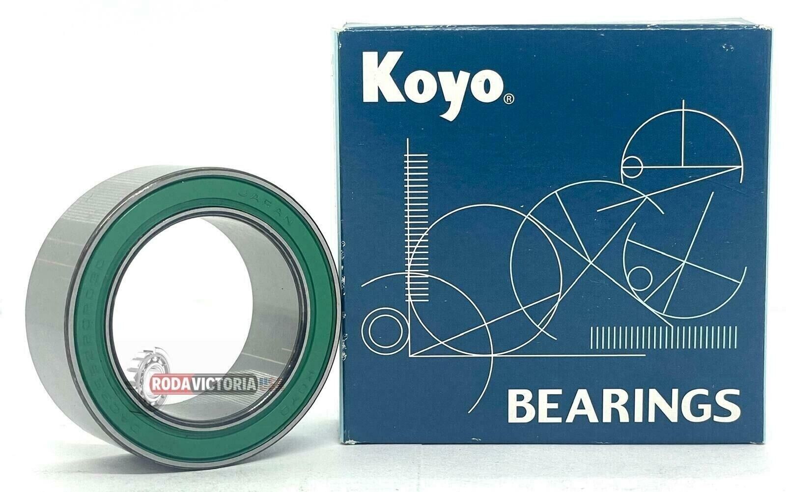 KOYO 5208 2RS Double Row Angular Contact Ball Bearing – 40x80x30mm, Made In Japan