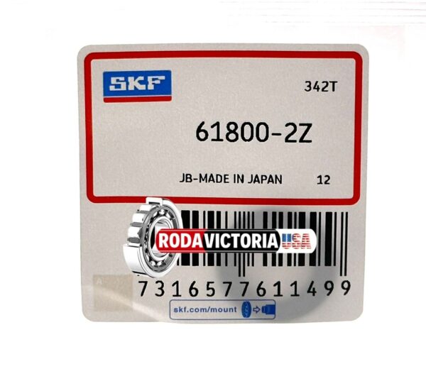 SKF 61800 ZZ Deep Groove Ball Bearing, Metal Shielded 10x19x5 mm 6800ZZ - Image 2