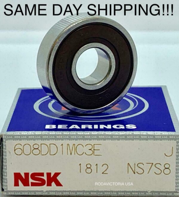 NSK 608VV C3 Deep Groove Bearing Miniature 8x22x7mm 608VV 608-2RS 608DDU