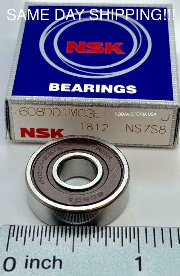 NSK 608VV C3 Deep Groove Bearing Miniature 8x22x7mm 608VV 608-2RS 608DDU - Image 2