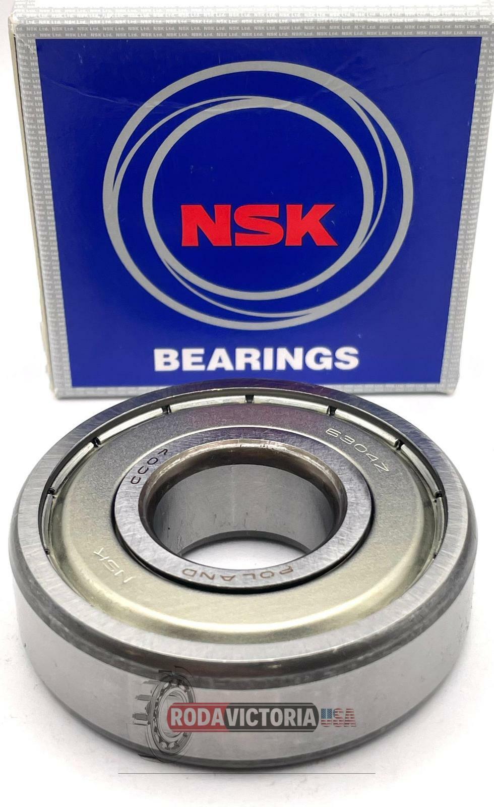 NSK 6304 ZZ Deep Groove Ball Bearing – 20x52x15mm, Made In Sweden