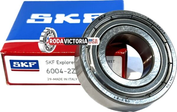 SKF 6004 ZZ C3 Deep Groove Ball Bearing, Metal Shielded 20x42x12 mm - Image 2