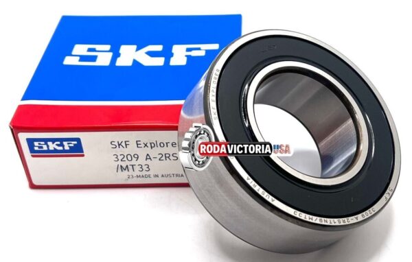 SKF 3209 A 2RS1 TN9/MT33 Angular Contact Ball Bearing, Rubber Sealed 45x85x30.2 mm