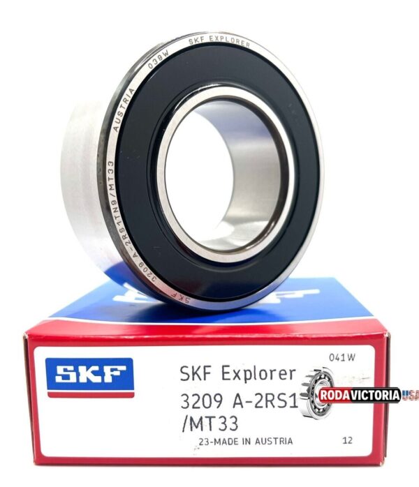 SKF 3209 A 2RS1 TN9/MT33 Angular Contact Ball Bearing, Rubber Sealed 45x85x30.2 mm - Image 3