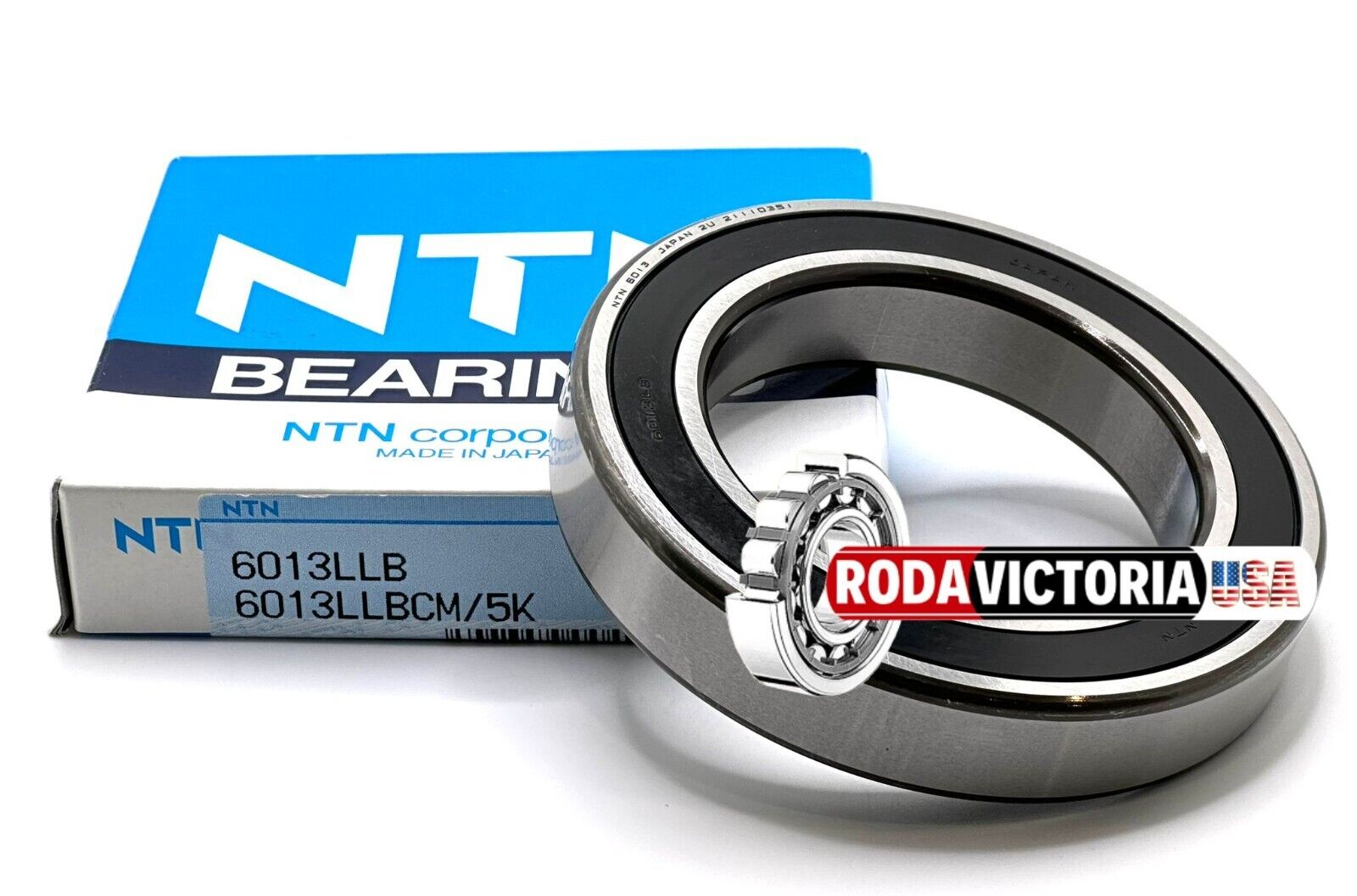 NTN 6013 LLB C3 Deep Groove Ball Bearing, Rubber Sealed 65x100x18 mm