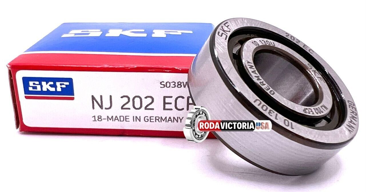 SKF GERMANY NJ202 ECP CYLYNDRICAL ROLLER BEARING 15x35x11 mm