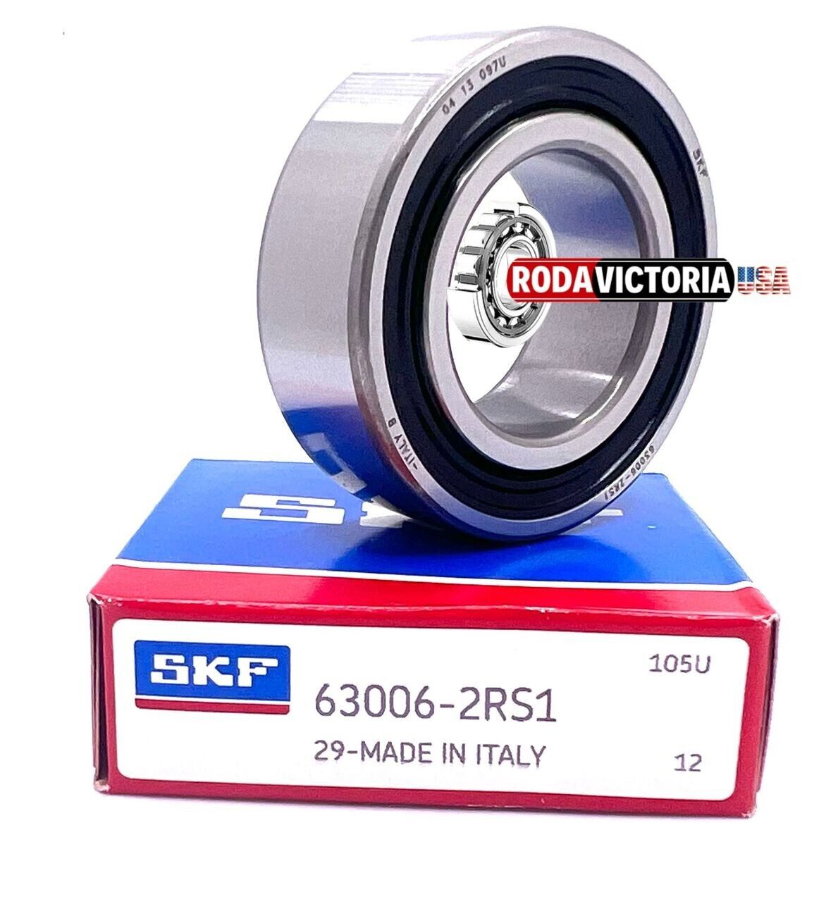 SKF 63006 2RS DEEP GROOVE BALL BEARING, RUBBER SEALED 30x55x19mm ...