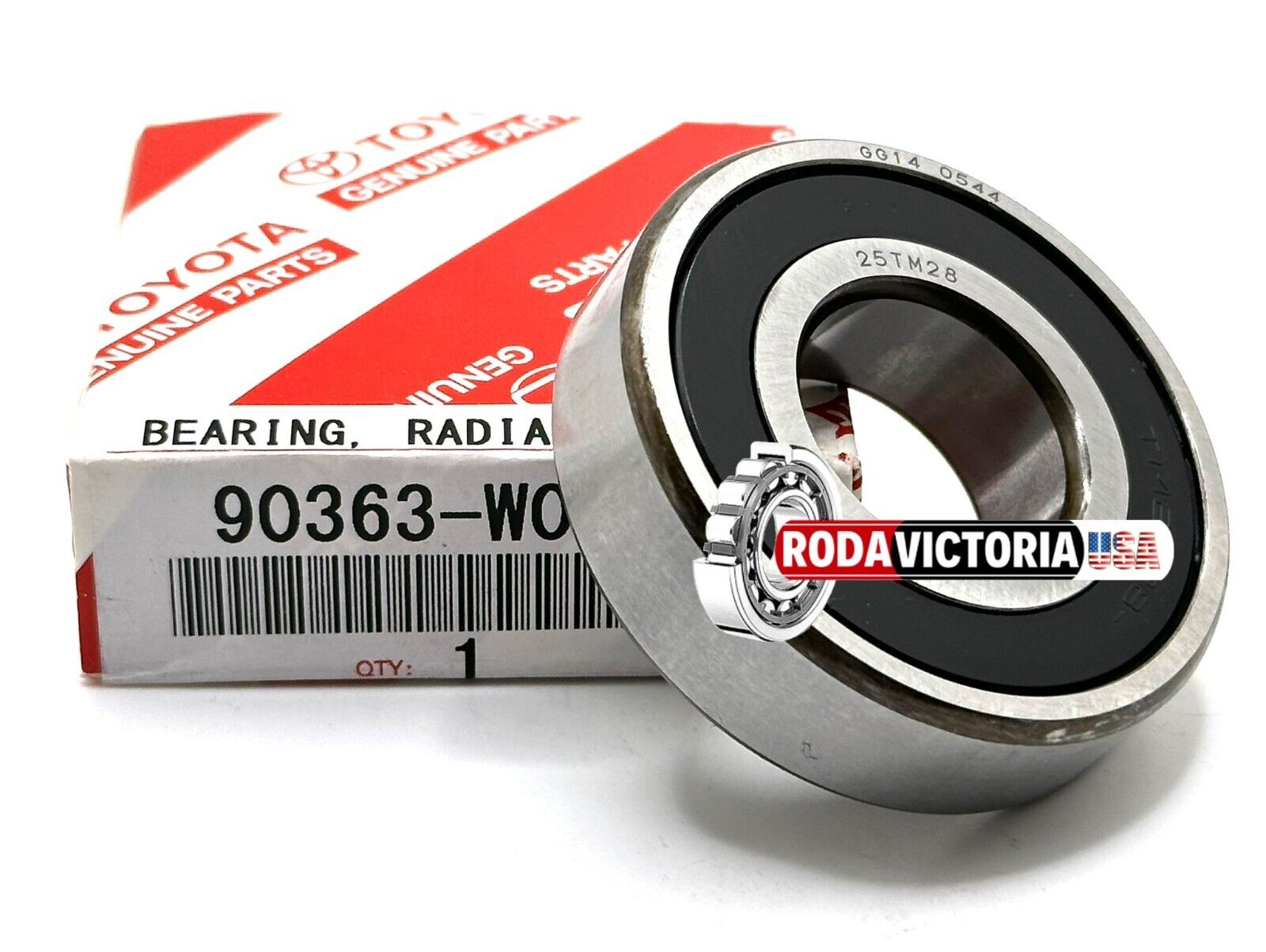 NSK 25TM28 TRANSMISSION BEARING FOR TOYOTA 90363-25073 90363-W0004  25.5x58x16mm