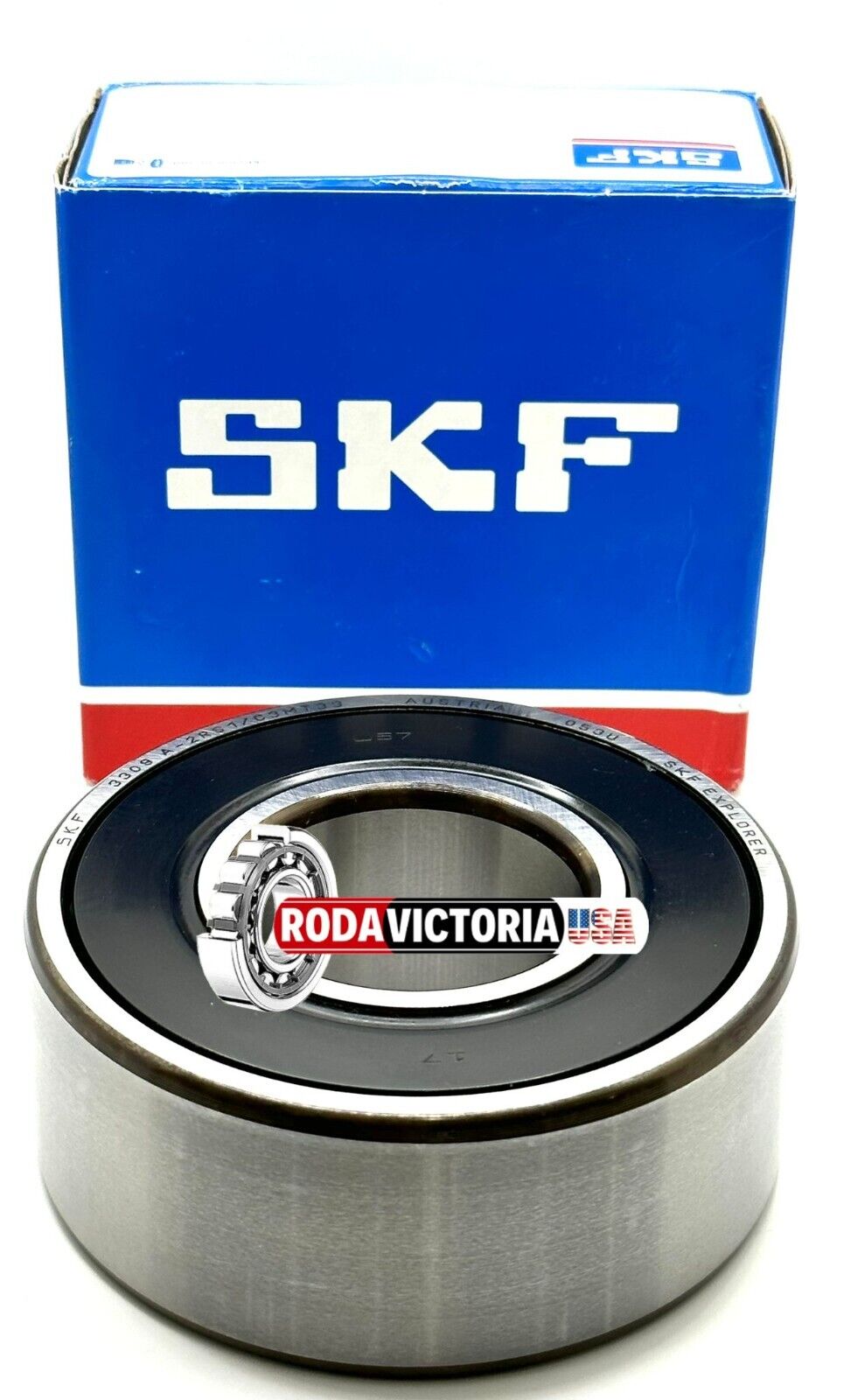 SKF 3309 A 2RS1/C3 MT33 ANGULAR CONTACT BEARING RUBBER SEALED 45x100x39.7mm  5309