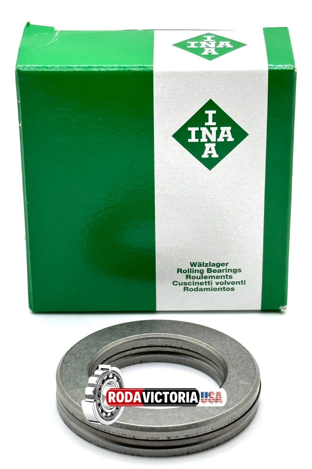 NTA411 Thrust Needle Roller Bearing With Two Washers - 1/4" X 21/32" X 5/64" BAB121