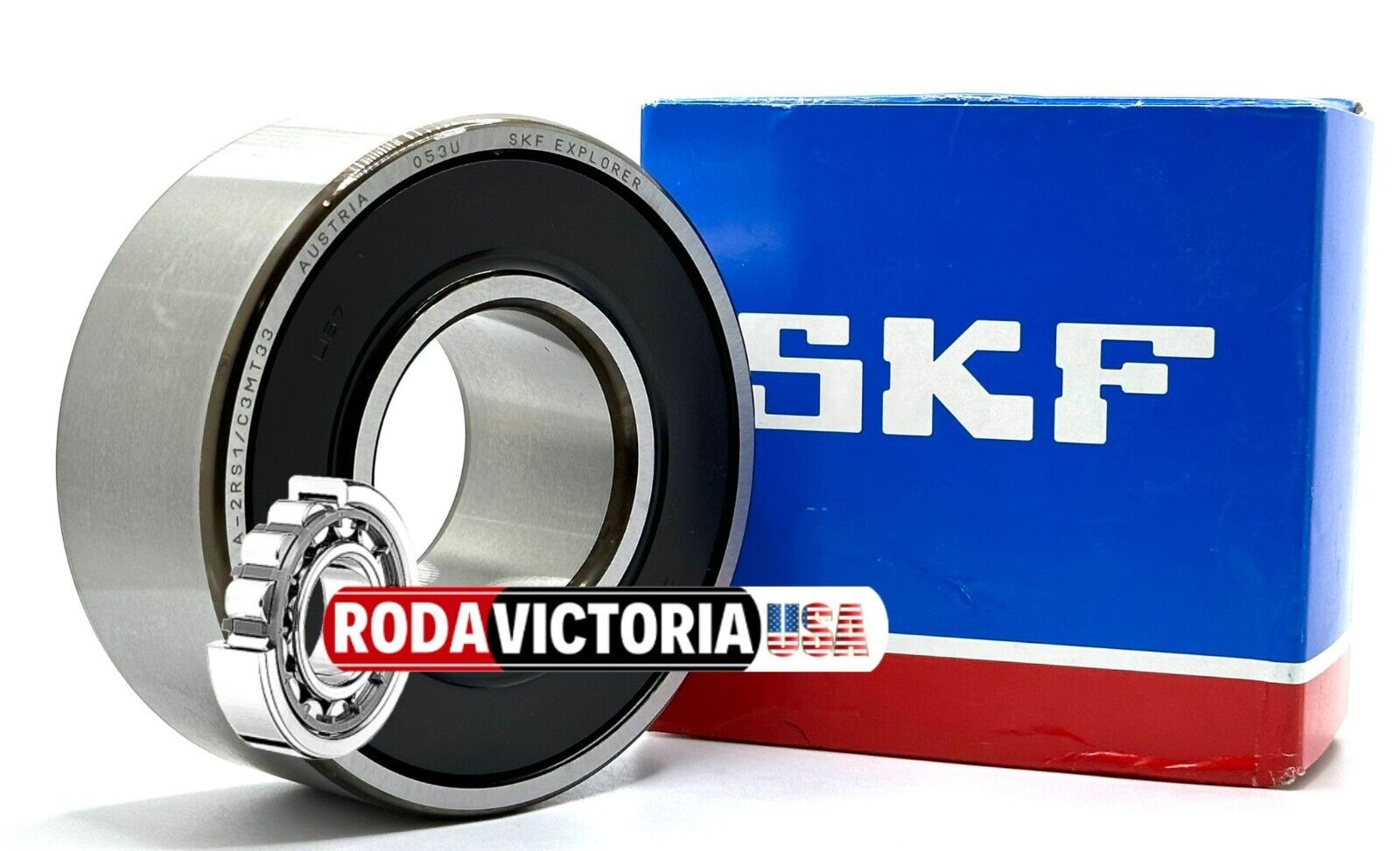 SKF 3309 A 2RS1/C3 MT33 ANGULAR CONTACT BEARING RUBBER SEALED 45x100x39.7mm  5309