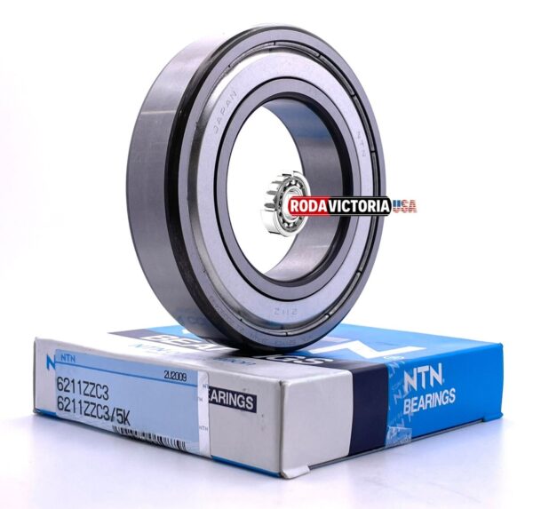 NTN 6211 ZZ/5K Deep Groove Ball Bearing 55x100x21 mm 6211ZZ - Image 2