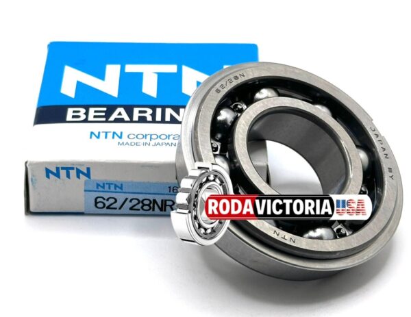 NTN JAPAN 62/28 NR C3 Deep Groove Ball Bearing, Open, No Seals + Snap Ring 28x58x16 mm