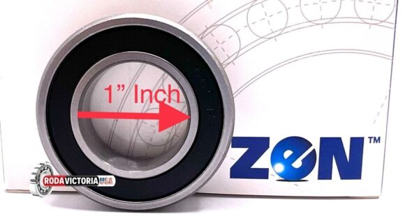 ZEN6005/25,4 2RS Deep Groove Ball Bearing, Rubber Sealed Special Bore 6005-2RS 1" 25,4x47x12 mm