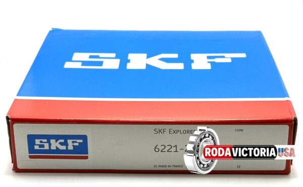 SKF 6221 ZZ Deep Groove Ball Bearing, Metal Shielded 105x190x36 mm