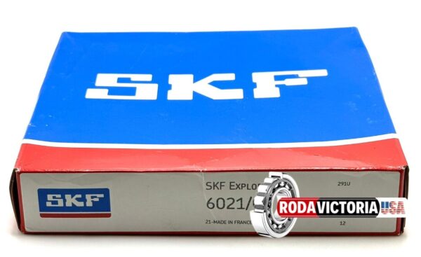 SKF 6021 ZZ Deep Groove Ball Bearing, Metal Shielded 105x160x26 mm