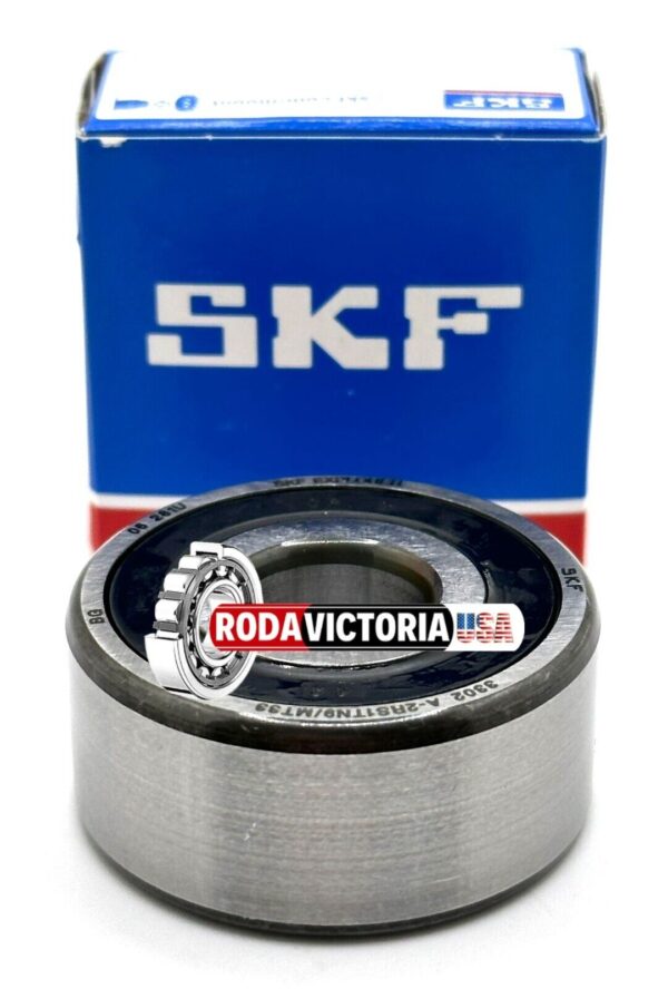 SKF 3302 A 2RS1TN9/MT33 Angular Contact Ball Bearing, Rubber Sealed 15x42x19 mm - Image 3