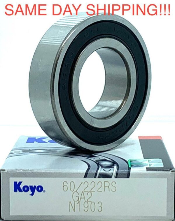 KOYO JAPAN 60/22 2RS C3 DEEP GROOVE BALL BEARING, RUBBER SEALED 22 x 44 x 12mm - Image 3