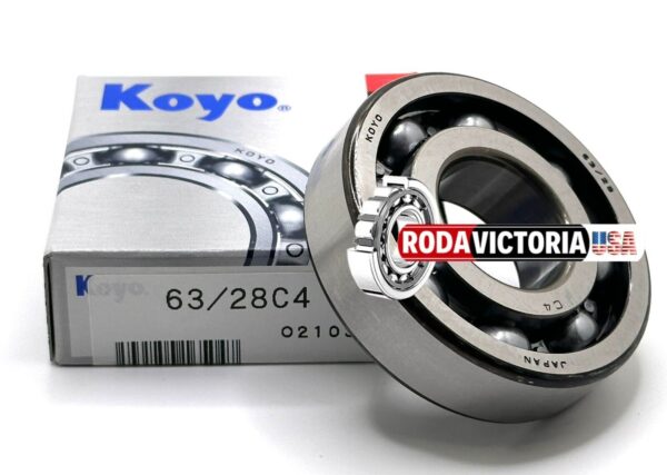 KOYO 63/28 C4 Deep Groove Ball Bearing, Open, No Seals 28x68x18 mm