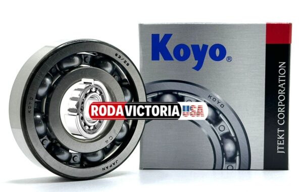 KOYO 63/28 C4 Deep Groove Ball Bearing, Open, No Seals 28x68x18 mm - Image 2