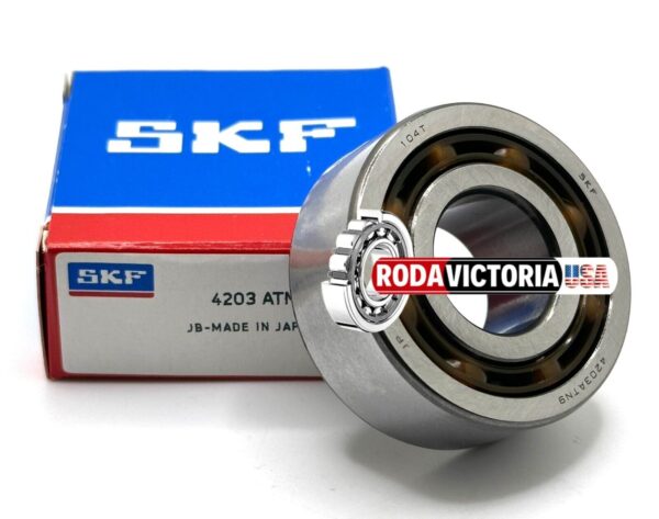 SKF 4203 ATN9 Deep Groove Ball Bearing, Open, No Seals 17x40x16 mm