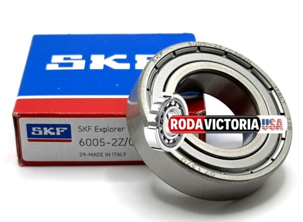 SKF 6005 ZZ/C3 GJN Deep Groove Ball Bearing, Metal Shielded 25x47x12 mm