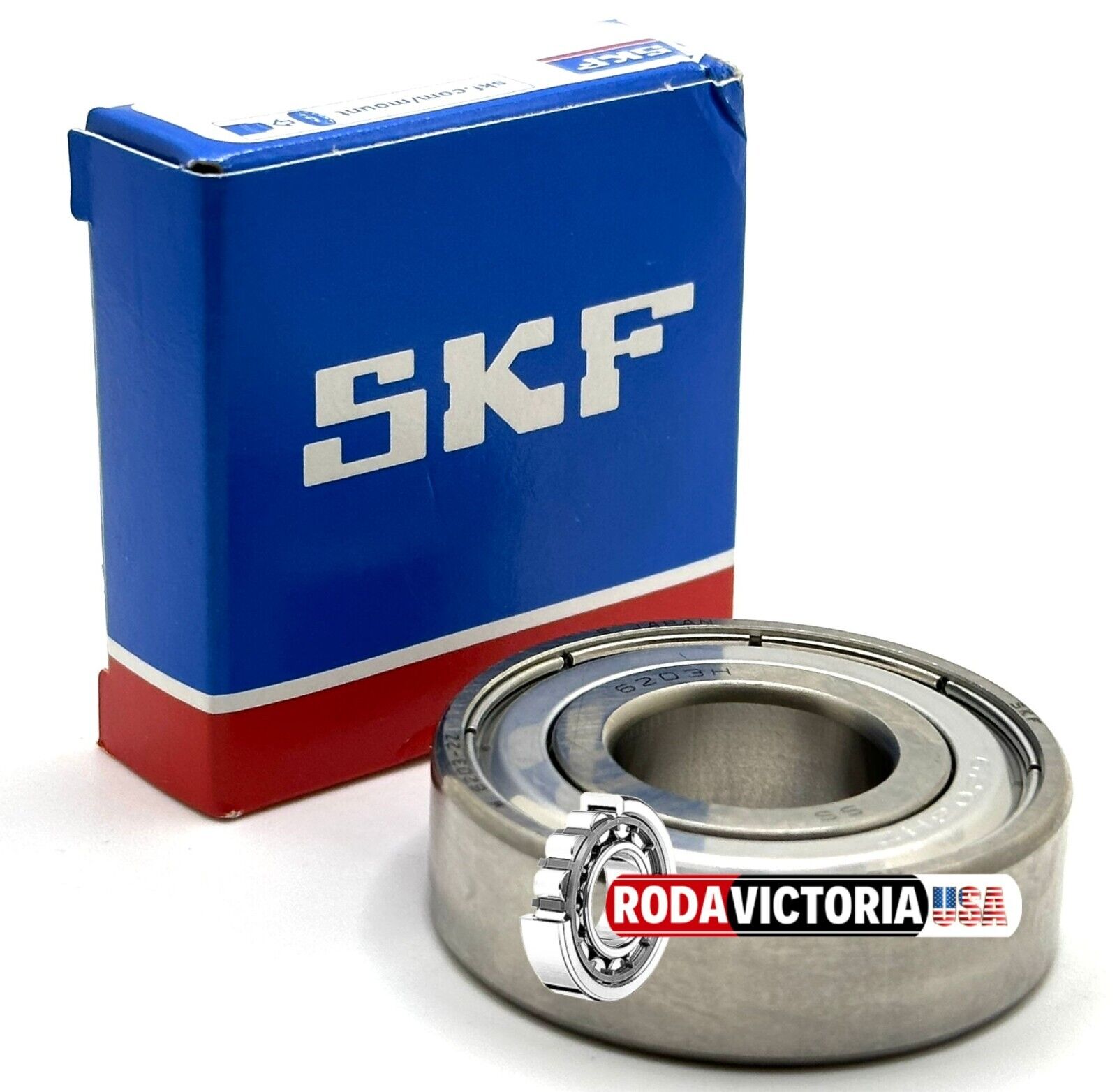 SKF W6203 ZZ Deep Groove Ball Bearing, Metal Shielded 17x40x12 mm - Image 2