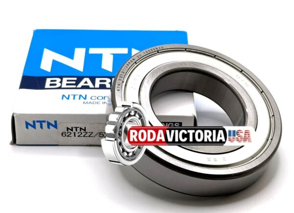 NTN JAPAN 6212 ZZ/5K DEEP GROOVE BALL BEARING, METAL SHIELDED 60x110x22 mm