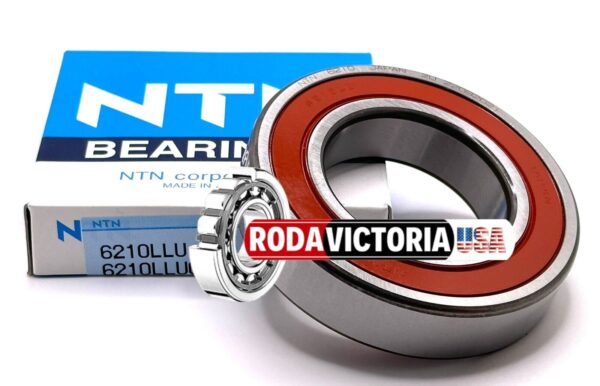 NTN JAPAN 6210 LLU CM/5K Deep Groove Ball Bearing, Rubber Sealed 50x90x20 mm.