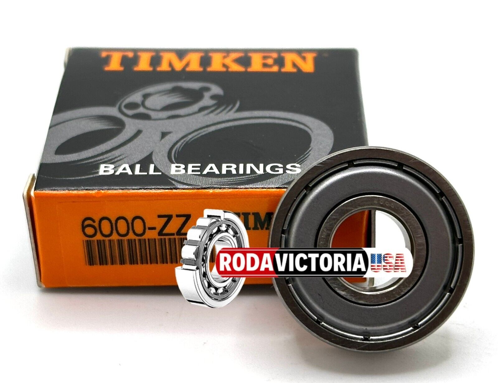 TDRMoto 6000Z Deep Groove Ball Bearings – Sealed, 26mm X 10mm X 8mm, 2-Pack