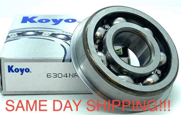 KOYO 6304NRC3 DEEP GROOVE BALL BEARING, Open W Snap Ring 20x52x15