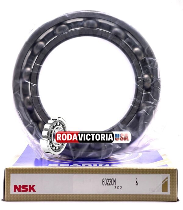 NSK 6022 CM Deep Groove Ball Bearing, Open, No Seals 10x170x28 mm