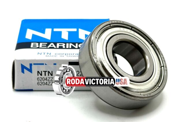 NTN 6204 ZZ Deep Groove Ball Bearing, Metal Shielded 20x47x12 mm