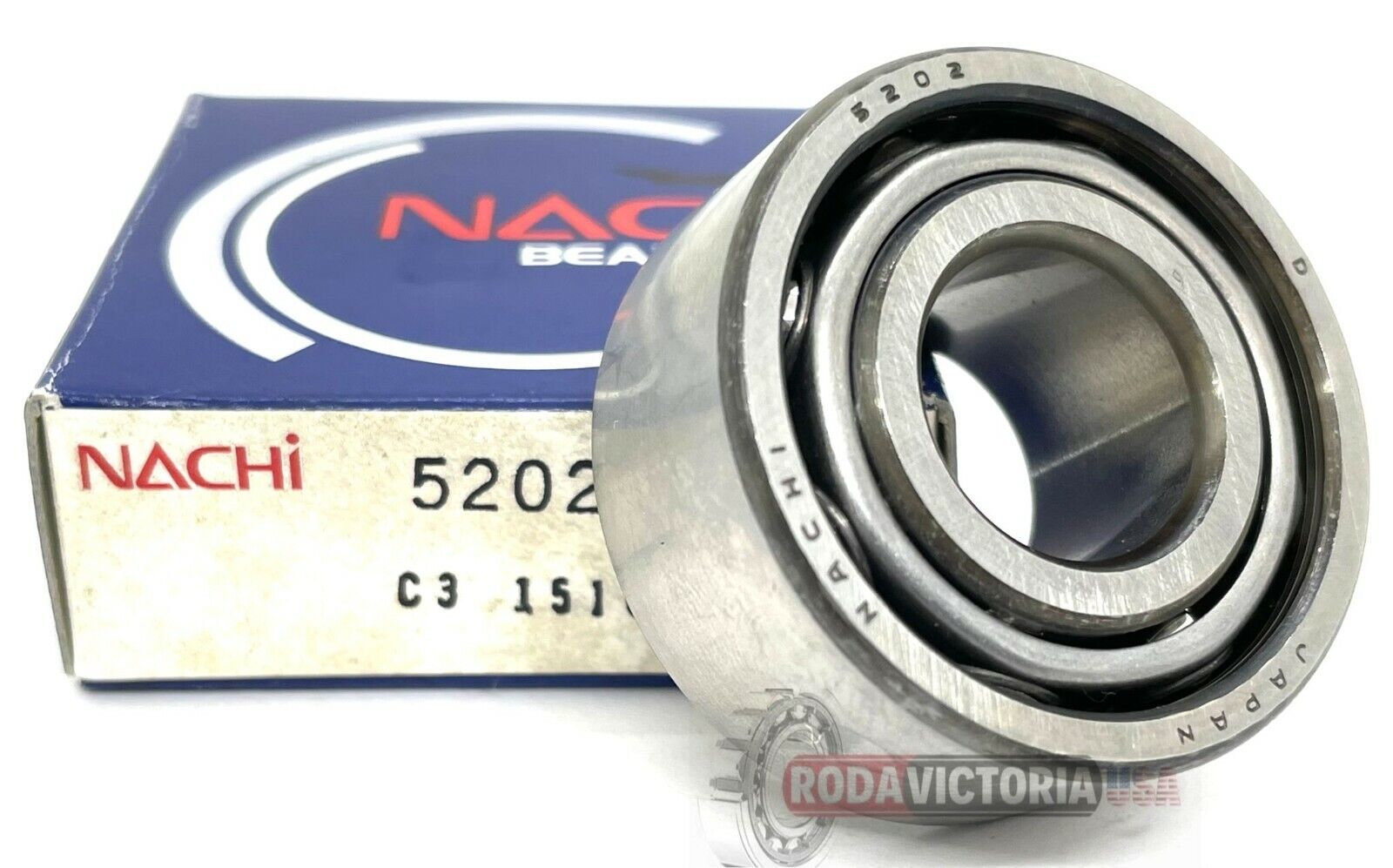 NACHI JAPAN 5202 ANGULAR CONTACT BALL BEARING, OPEN 15x35x15.9 Japan 3202.