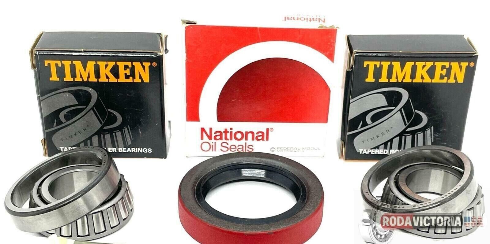 Trailer Wheel Bearing Hub Kit L44643 Seal 1.250'' for 2000# EZ Lube Axles 1.00'' - Image 2