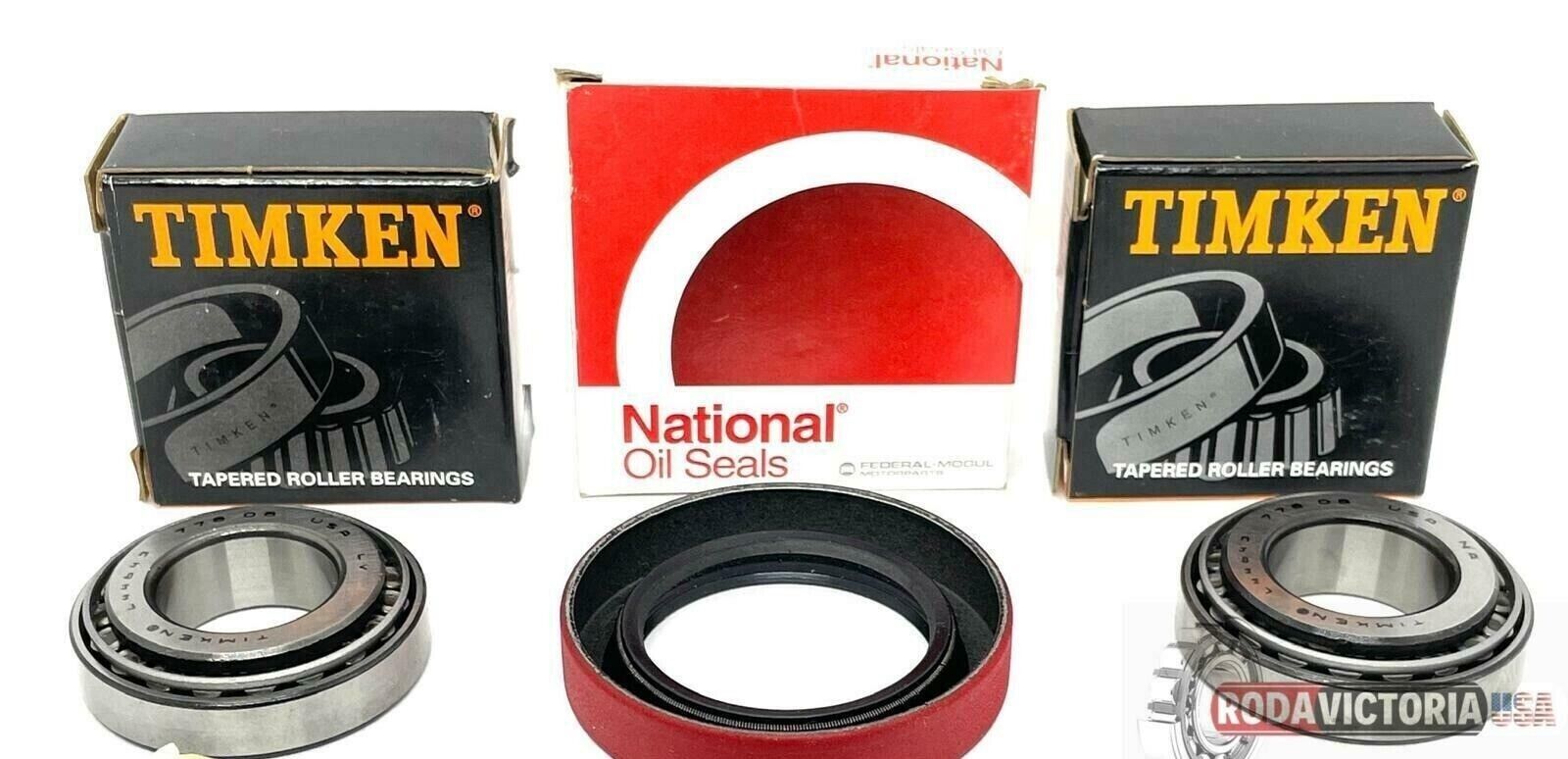 Trailer Wheel Bearing Hub Kit L44643 Seal 1.250'' for 2000# EZ Lube Axles 1.00''