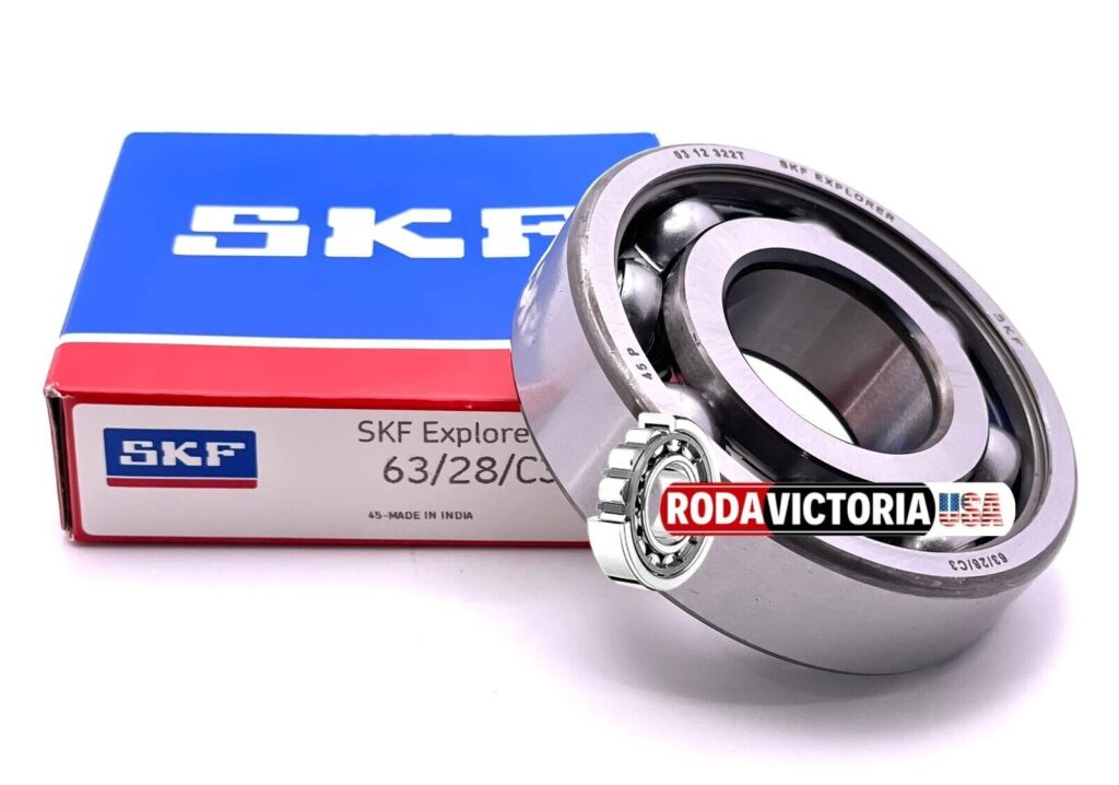SKF 63/28 DEEP GROOVE BALL BEARING 28x68x18mm - Rodavictoria USA