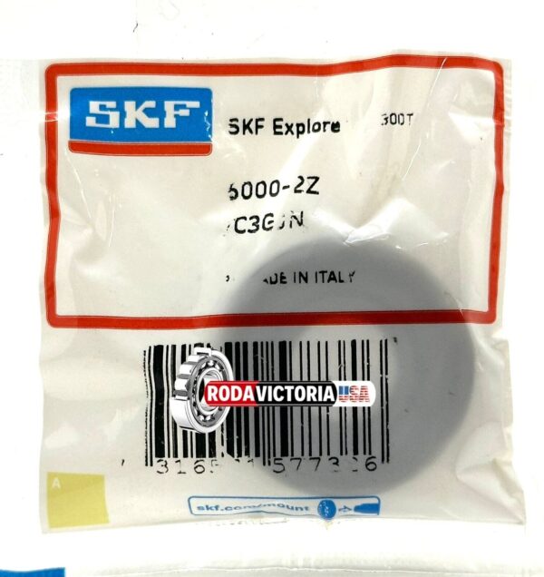 SKF 6000 ZZ C3 GJN Deep Groove Ball Bearing, Metal Shielded 10x26x8 mm